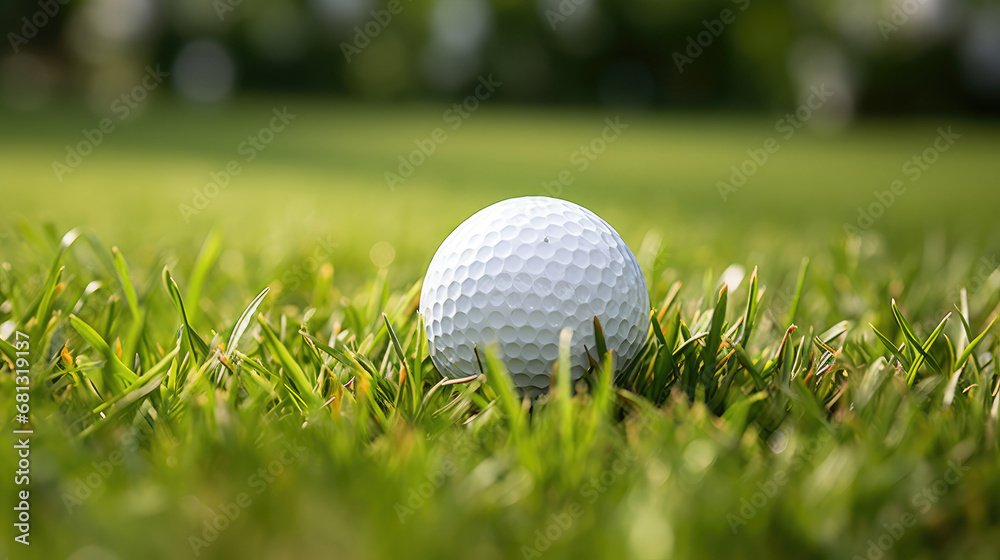 golf ball on green grass