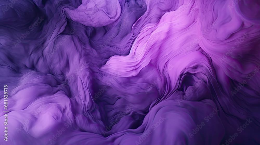 Abstract background with fluid colors in purple and black neon, purple Waves Abstract background, textured, purple marbles, Ink Liquid Modern Abstract Backdrop.