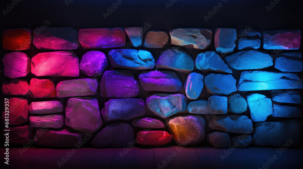 stone wall background,stone wall with light, colorful stones walllaper